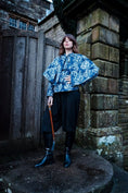 Load image into Gallery viewer, Heathcliff Cape Jacket in Wuthering Print - Olivia Annabelle - original_value - medieval - historical
