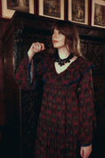 Load image into Gallery viewer, Lowri Dress in Crimson Haunting Print - Olivia Annabelle - original_value - medieval - historical

