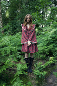 Load image into Gallery viewer, Lowri Mini Dress in Ruby Dragon Cameo Print - Olivia Annabelle - original_value - medieval - historical
