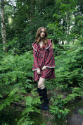 Load image into Gallery viewer, Lowri Mini Dress in Ruby Dragon Cameo Print - Olivia Annabelle - original_value - medieval - historical

