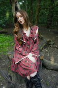 Load image into Gallery viewer, Lowri Mini Dress in Ruby Dragon Cameo Print - Olivia Annabelle - original_value - medieval - historical
