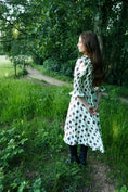 Load image into Gallery viewer, Marian Dress in Ticking Dragon Cameo Print - Olivia Annabelle - original_value - medieval - historical
