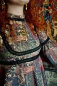 Load image into Gallery viewer, *Sample* Elvina Dress in Rossetti Tapestry Print - Olivia Annabelle - #original_value - #medieval - #historical
