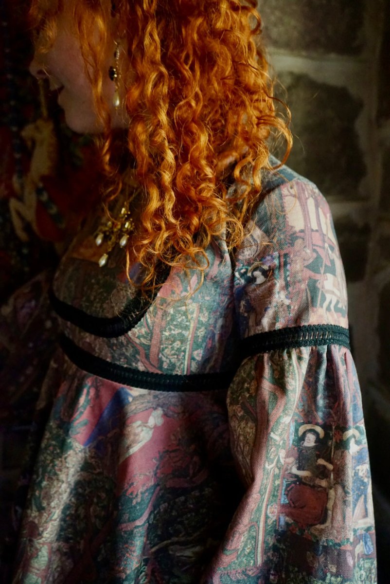 *Sample* Elvina Dress in Rossetti Tapestry Print - Olivia Annabelle - #original_value - #medieval - #historical