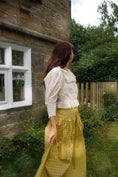 Load image into Gallery viewer, Seren Skirt in Golden Flower Print - Olivia Annabelle - original_value - medieval - historical
