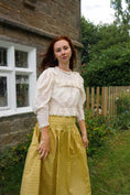 Load image into Gallery viewer, Seren Skirt in Golden Flower Print - Olivia Annabelle - original_value - medieval - historical
