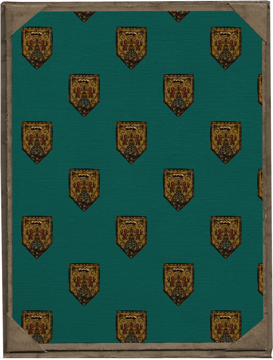 Teal Crest Print - Olivia Annabelle - original_value - medieval - historical