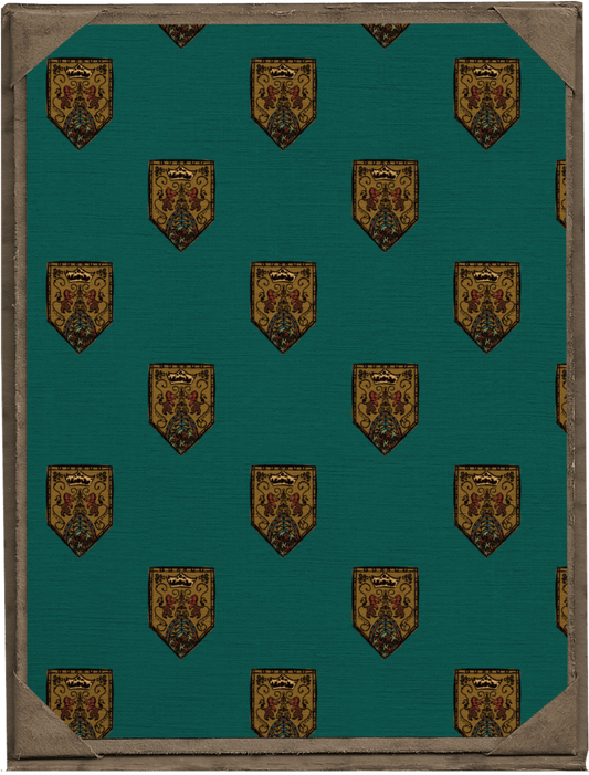 Teal Crest Print - Olivia Annabelle - original_value - medieval - historical