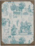 Load image into Gallery viewer, Vauxhall Blue Toile Print - Olivia Annabelle - original_value - medieval - historical
