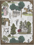 Load image into Gallery viewer, Vauxhall Garden Toile Print - Olivia Annabelle - original_value - medieval - historical
