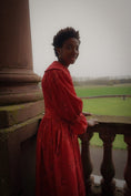 Load image into Gallery viewer, Clara Coat in Bouquet Stripe Print - Olivia Annabelle - Coat - Olivia Annabelle - Clara Coat in Bouquet Stripe Print
