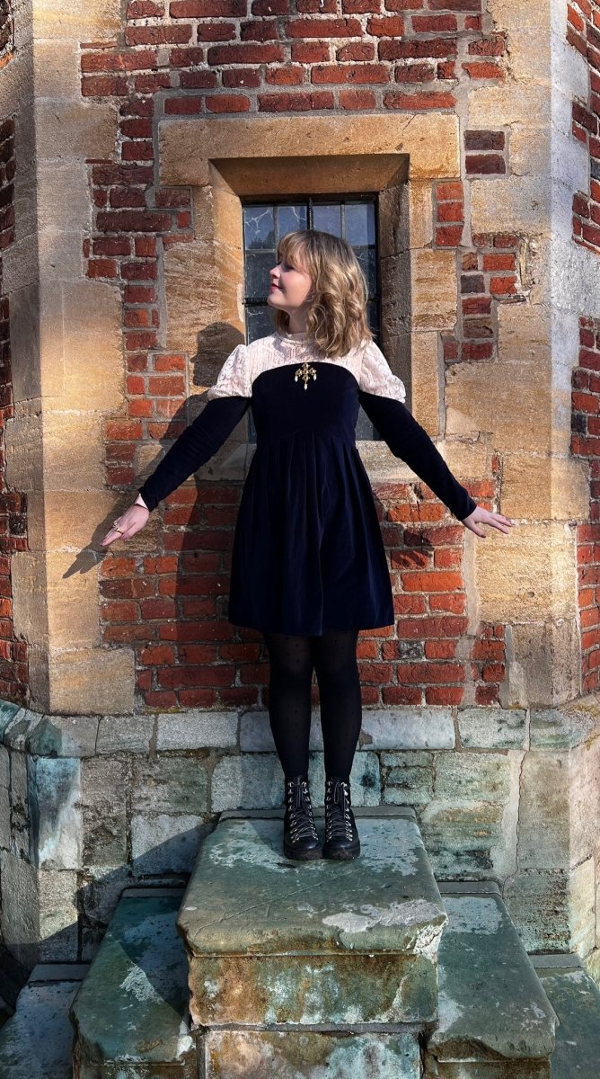 Elizabeth Dress in Jewel Velvet - Olivia Annabelle - #original_value - #medieval - #historical