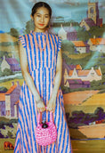 Load image into Gallery viewer, *Sample* Christie Dress in Blue Train Print - Olivia Annabelle - #original_value - #medieval - #historical
