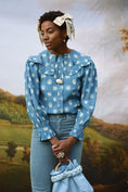 Load image into Gallery viewer, *Sample* Duke Blouse in Lovers Eye Print - Olivia Annabelle - #original_value - #medieval - #historical
