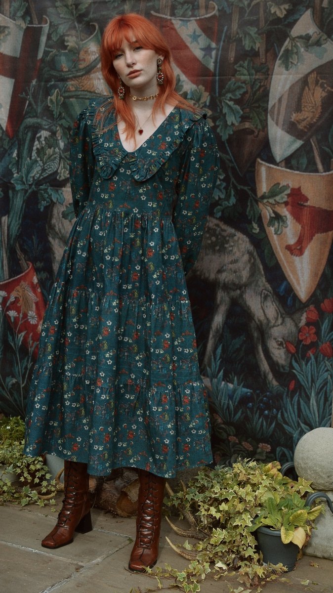 *Sample* Knight Dress in Morris Print *DDE Exclusive* - Olivia Annabelle - #original_value - #medieval - #historical