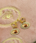 Load image into Gallery viewer, *Sample* Lover’s Eye Clip Earrings - Olivia Annabelle - #original_value - #medieval - #historical
