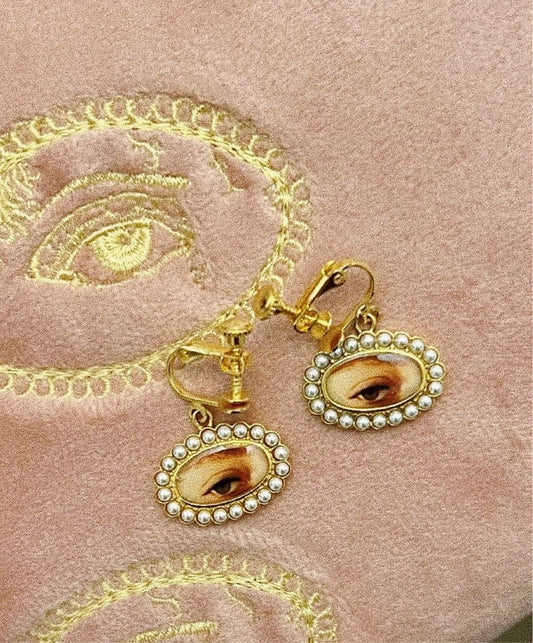 *Sample* Lover’s Eye Clip Earrings - Olivia Annabelle - #original_value - #medieval - #historical