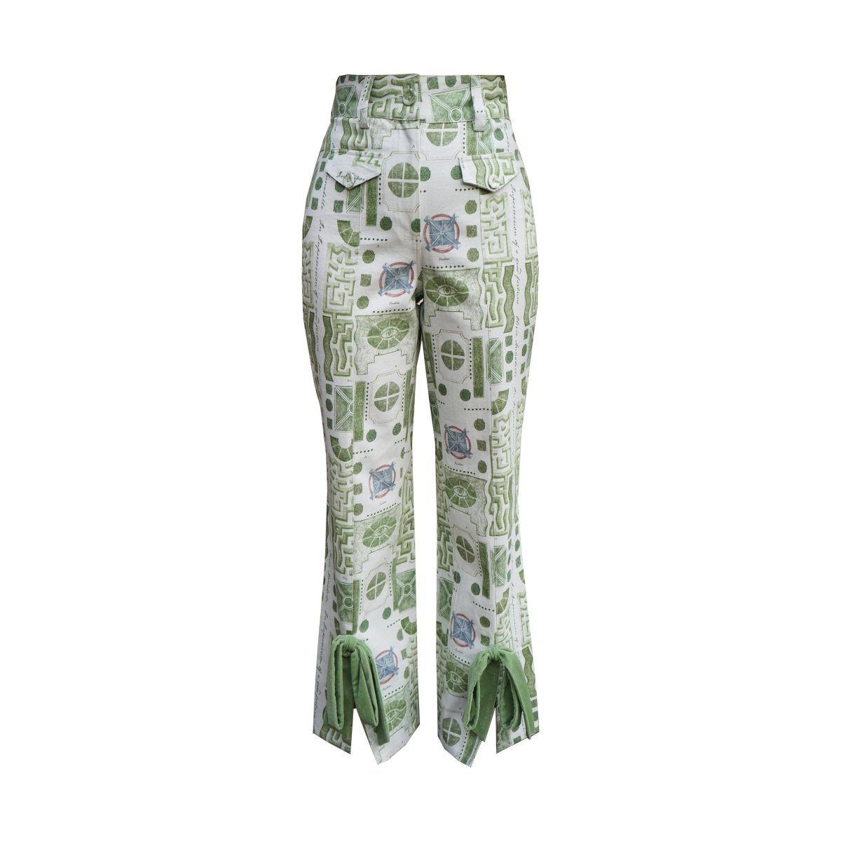 *Sample* Mansfield Trouser in Garden Maze Print - Olivia Annabelle - #original_value - #medieval - #historical
