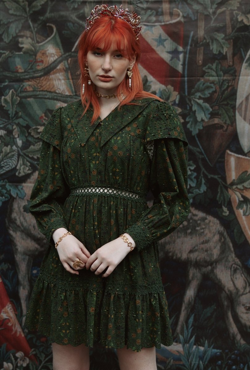 *Sample* Morgan Dress in Heraldry Print - Olivia Annabelle - #original_value - #medieval - #historical