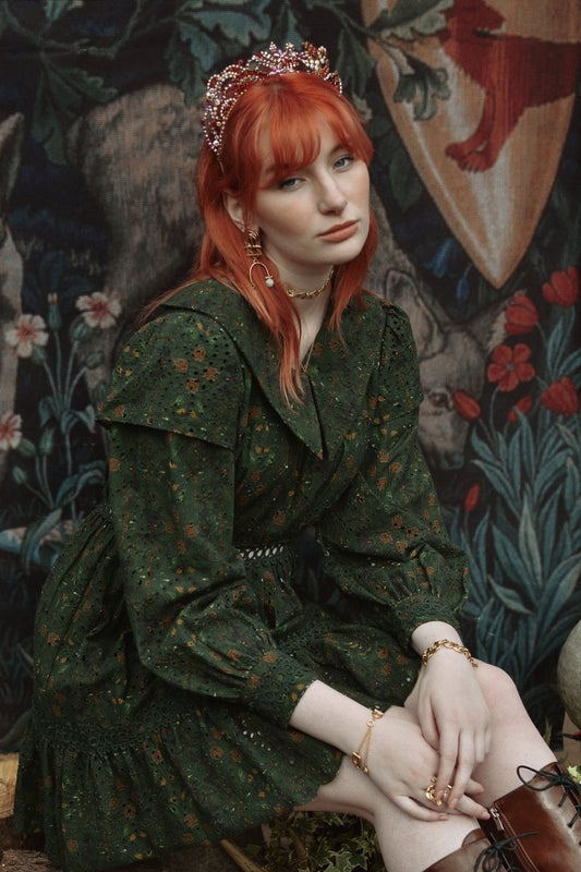 *Sample* Morgan Dress in Heraldry Print - Olivia Annabelle - #original_value - #medieval - #historical