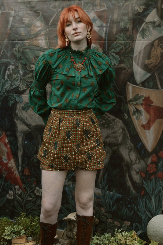*Sample* Percival Skort in Regal Tartan - Olivia Annabelle - #original_value - #medieval - #historical