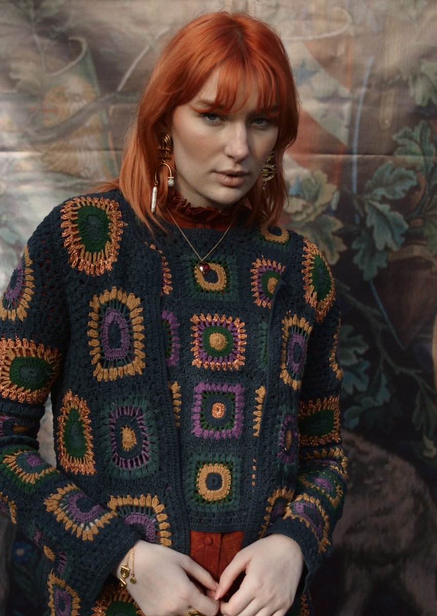 *Sample* Shalott Jewel Crochet Cardigan - Olivia Annabelle - #original_value - #medieval - #historical