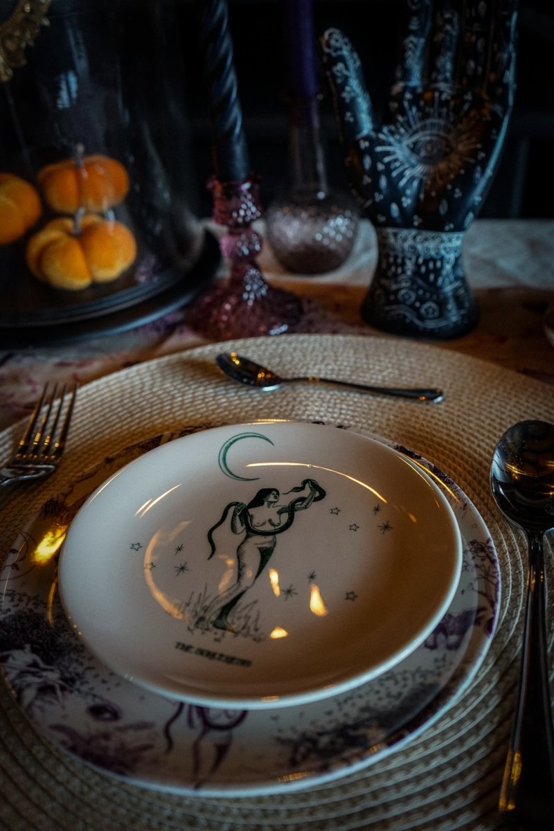 The Sorceress China Plate - Olivia Annabelle - #original_value - #medieval - #historical