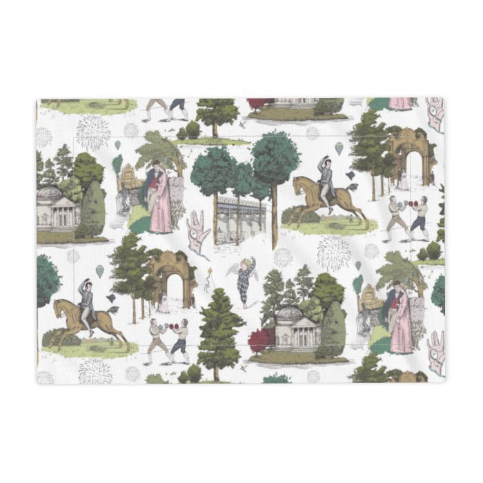 Vauxhall Gardens Leafy Toile Placemat - Olivia Annabelle - Fabric Placemats
