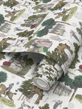 Load image into Gallery viewer, Vauxhall Gardens Leafy Toile Wallpaper - Olivia Annabelle - Repeat Pattern Wallpaper
