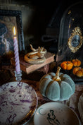 Load image into Gallery viewer, Witching Hour Aubergine Toile China Plate - Olivia Annabelle - China Plates
