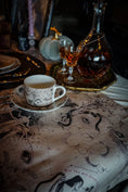 Load image into Gallery viewer, Witching Hour Bone Toile Cup & Saucer - Olivia Annabelle - #original_value - #medieval - #historical
